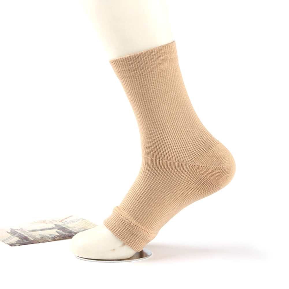 Unisex anti-træthedssport basketball fodbold kompression fod ankel elastisk bandage ærme støtte bøjle guard beskyttende sokker