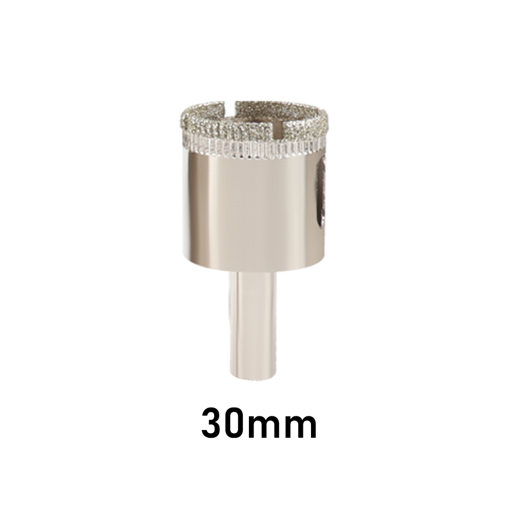 1Pc 3-100mm Sega a tazza per vetro Punte da trapano rivestite diamantate corona di perforazione per utensili elettrici in ceramica di marmo per piastrelle: marrone