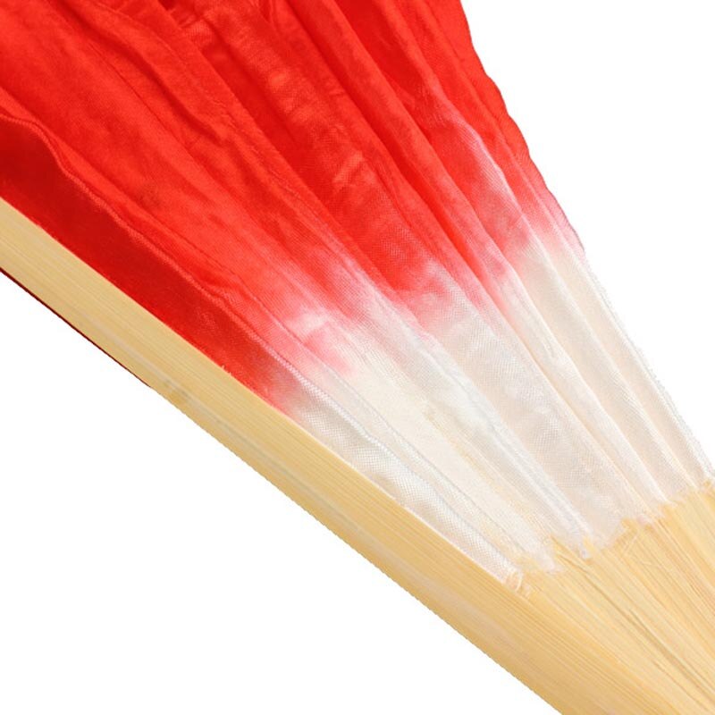 Accessoires de danse du ventre chinoise en soie colorée, en bambou, accessoires pour fans courts QW