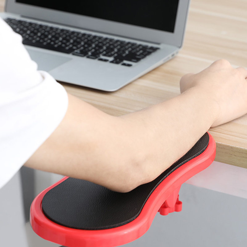 Repose-bras d'ordinateur pour bureau, Support de repose-poignet ergonomique réglable pour clavier, extension d'accoudoir, Support rotatif pour tapis de souris