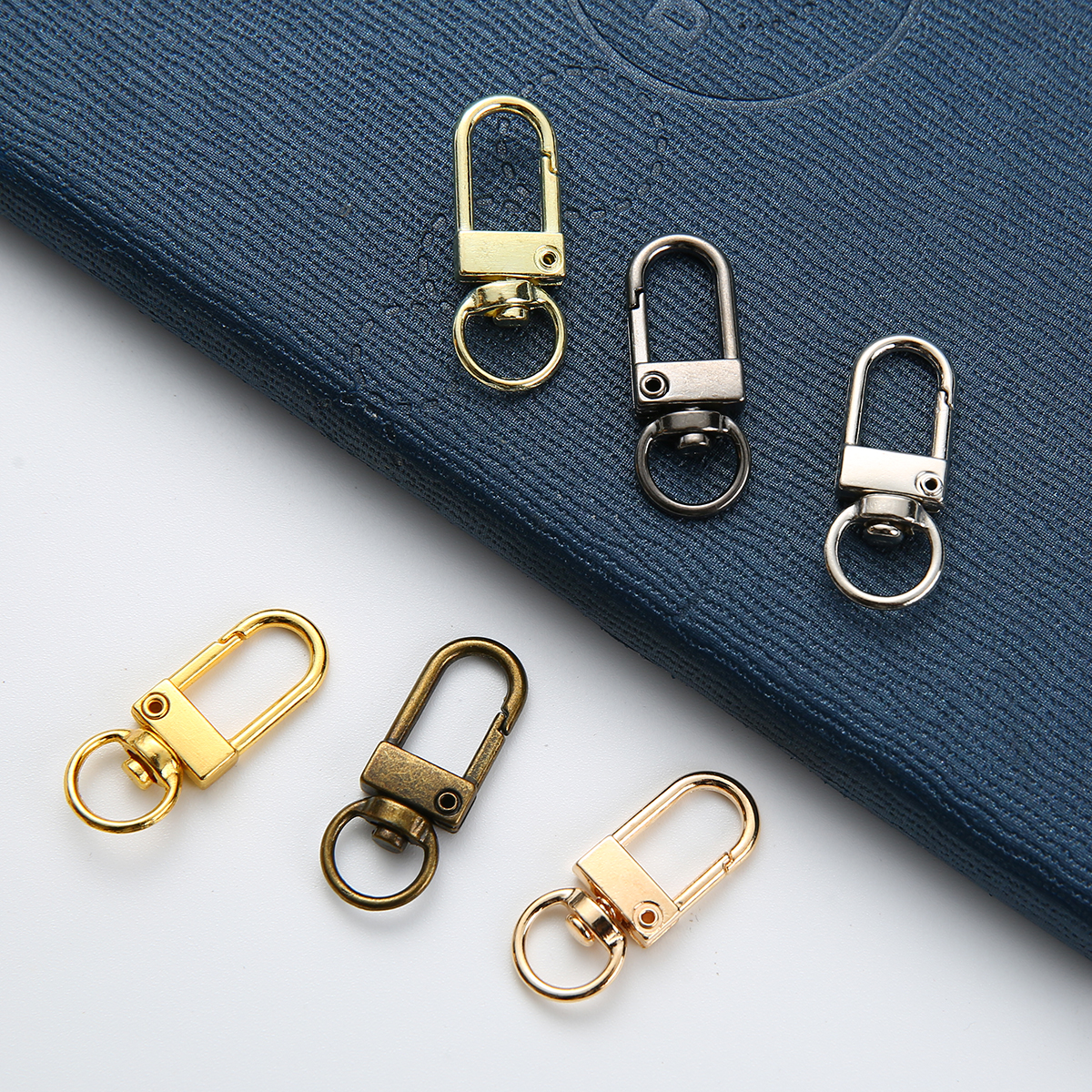 10/50/100 Stuks Sleutelhanger Roterende Hond Gesp Gouden Kreeft Sluitingen Haken Voor Diy Sieraden Maken sleutelhanger Accessoires
