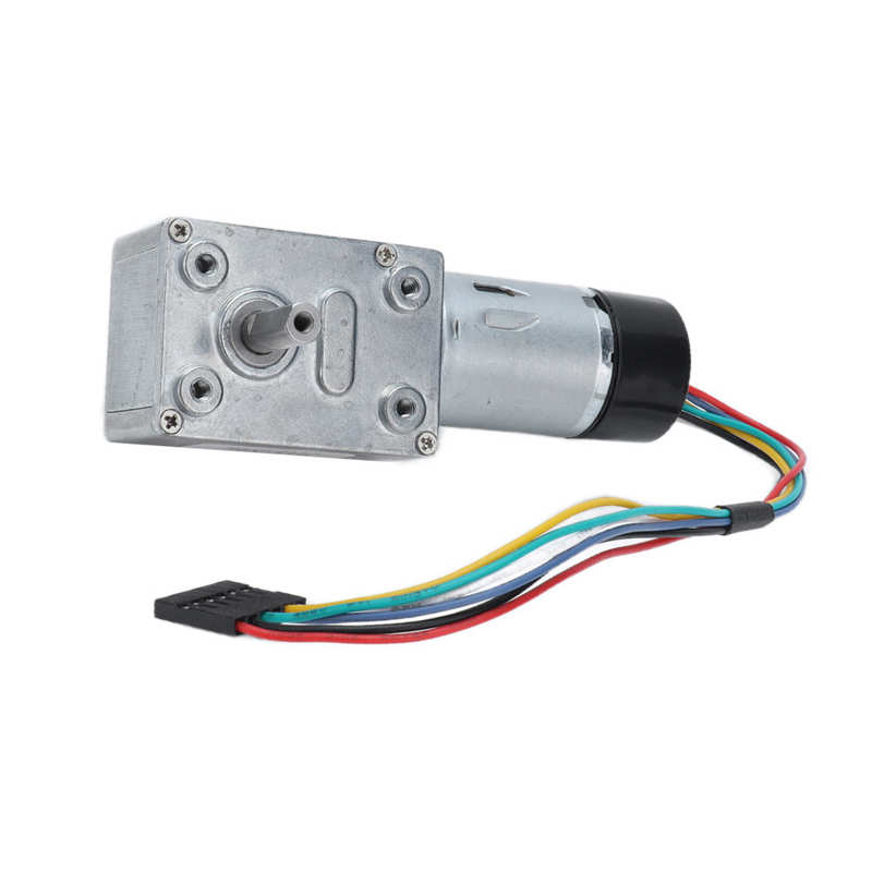 Gear Motor with Encoder DC Worm Gear Motor High Hardness for Office Equipment for Household Appliances for Beauty and Fitness