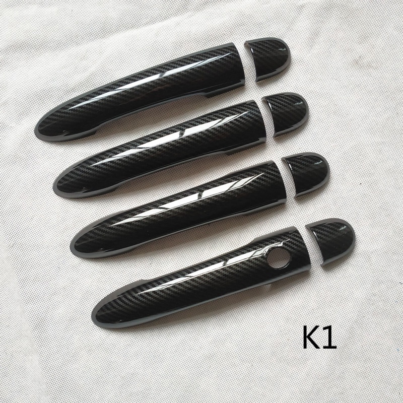 Door Handle Cover Trim Handles Covers for Renault Megane 2 Ii Mk2 Car Accessories Plastic Carbon Fiber: K1
