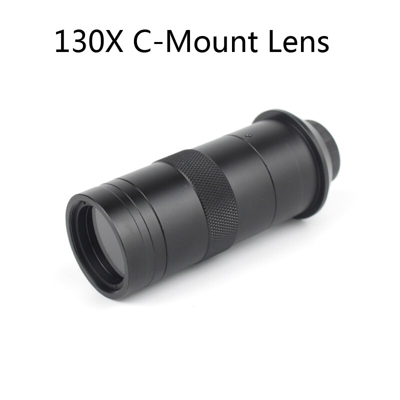 VGA 13MP Monocular Microscope Digital Camera Set + 130X Adjustable Lens + LED Light Suit Pcb For Repair Phone Soldering: 130X Lens