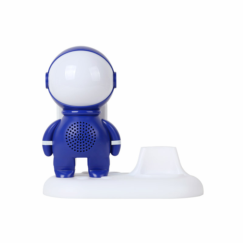 Spaceman Bluetooth Audio Colorful Good Sound Subwoofer Robot Multifunctional Speaker: Blue