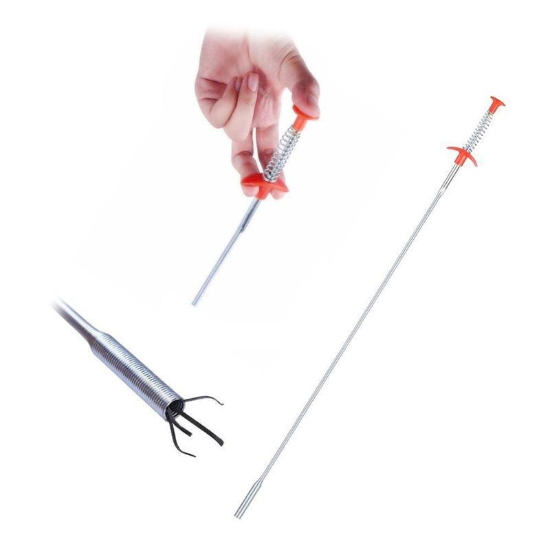 85cm- pijps baggergereedschap, buigzame, flexibele afvoerontstopper, ontstoppingsgereedschap voor gootsteen, keuken