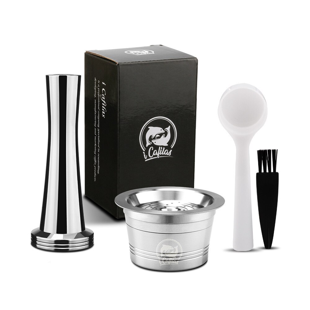 For Tchibo Cafissimo Classic For Caffitaly K-fee Refillable Coffee Capsule Pod Stainless Steel Cafeteira Filters Tamper Spoon: Cafissimo1