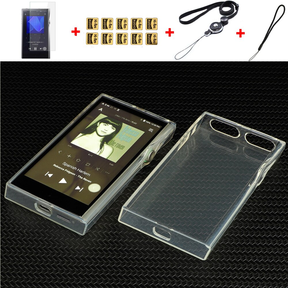 Soft Crystal Clear TPU Protective Case Cover For Iriver Astell&amp;Kern A&amp;futura SE200 with Soft PET Screen Protector: Clear case
