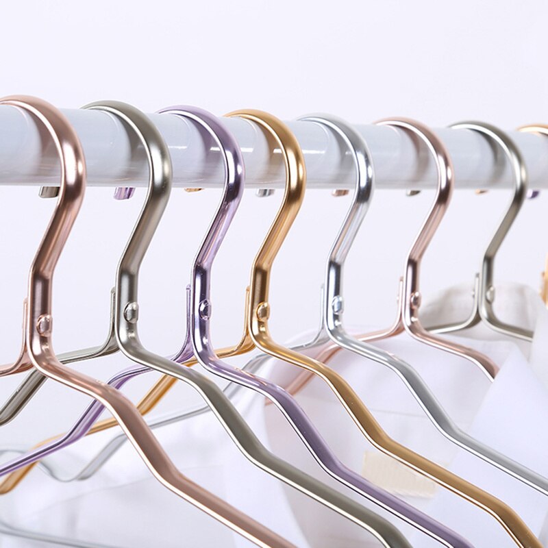 5 stks/set Closet Volwassen Rok Kleding Handdoek Magazijnstelling Aluminium Hanger Kast Ruimtebesparend Riem Kleerhanger