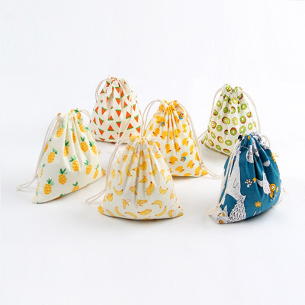 Maat sml katoenen trekkoordtas cosmetische tas reis make-up sieradendoos organizer dames heren opbergtas prijs