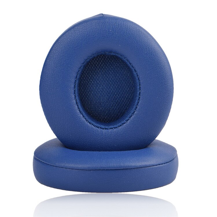 Originele Geheugen Spons Lederen Solo3 Oorkussens Cover Draadloze Hoofdtelefoon Vervanging Voor Beats Solo 2 2.0 3 3.0 Ear Pad: Dark Bule