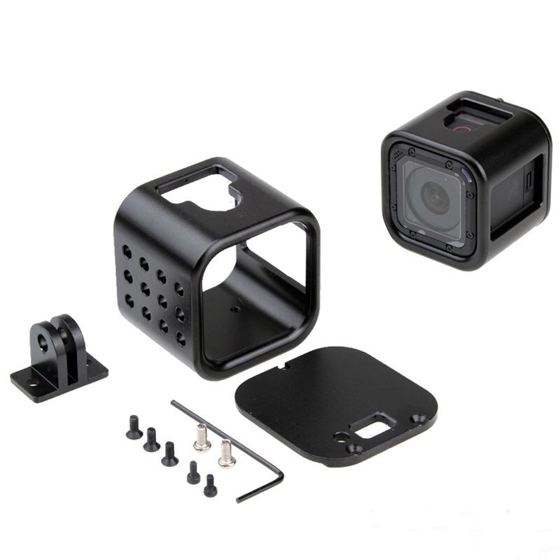 Aluminium Beschermende Behuizing Case Cover Frame Voor Gopro Hero 4/5 Sessie Go Pro Sport Action Camera Accessoires Zwart