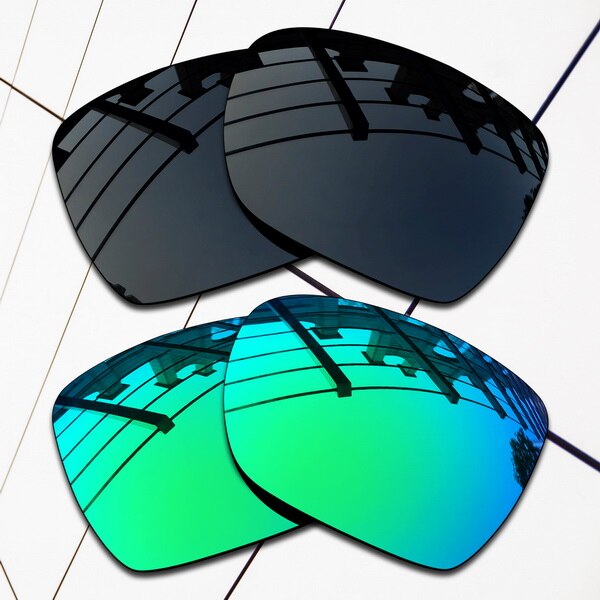 Lunettes de soleil polarisées de remplacement, , verres polarisés pour lunettes de soleil Oakley, différentes couleurs: Black and Green