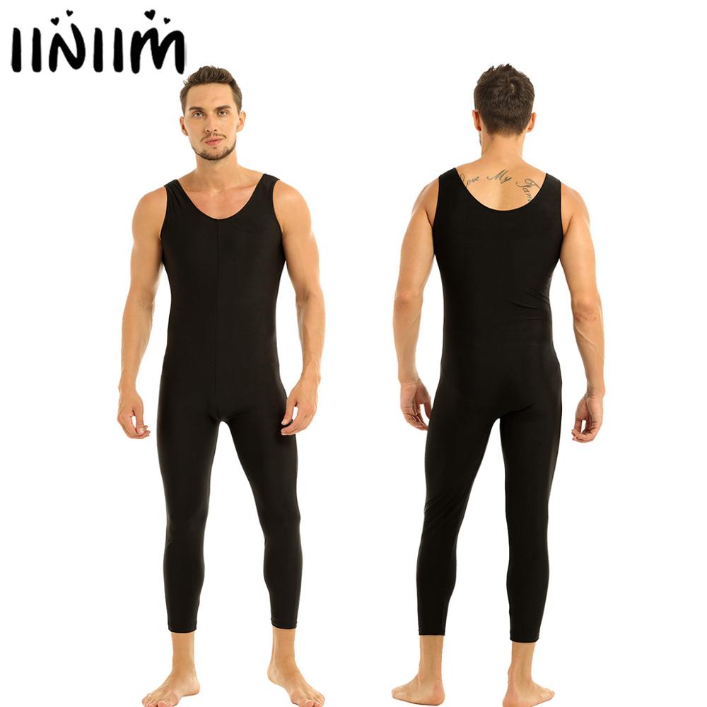 Body justaucorps en Lycra pour hommes, collants sans manches, gilet de danse, Teddy, sport, Unitard, combinaison, danse