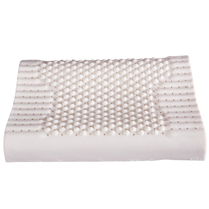 Natuurlijke Latex Memory Foam Kussen Nek Massage Wolf Tanden Kussen Met Katoenen Kussensloop Gezondheidszorg Beddengoed Voor Oude Man PC002: 50x30x8cm