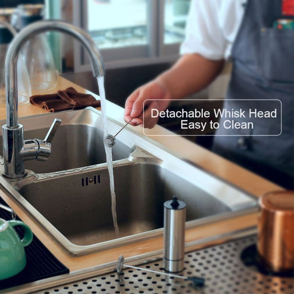 Elektrisk mjölkskummare visp handmjölkskummare köksblandare för kaffe cappuccino äggvispare dryckesblandare med stativ