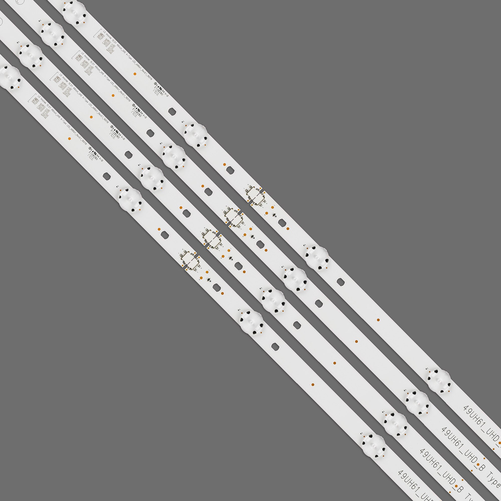8 PCS/set tira de LED para iluminación trasera para LG 49UH610V 49UH61_UHD_A B 49UH603V 49UH601V 49UH620V HC490DGN-SLNX5-514X