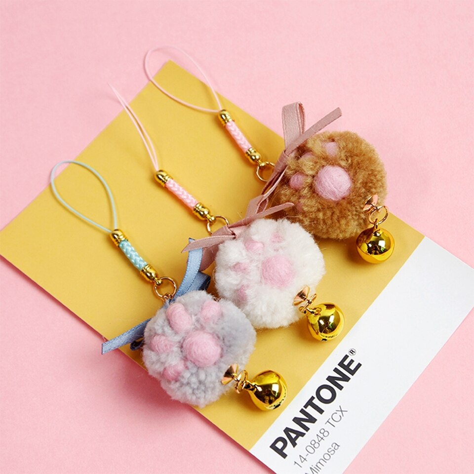 Cute Wool Felt phone Strap Lanyards for iPhone Samsung Huawei Xiaomi Decoration pandant Mobile Phone Strap Rope Phone Charm