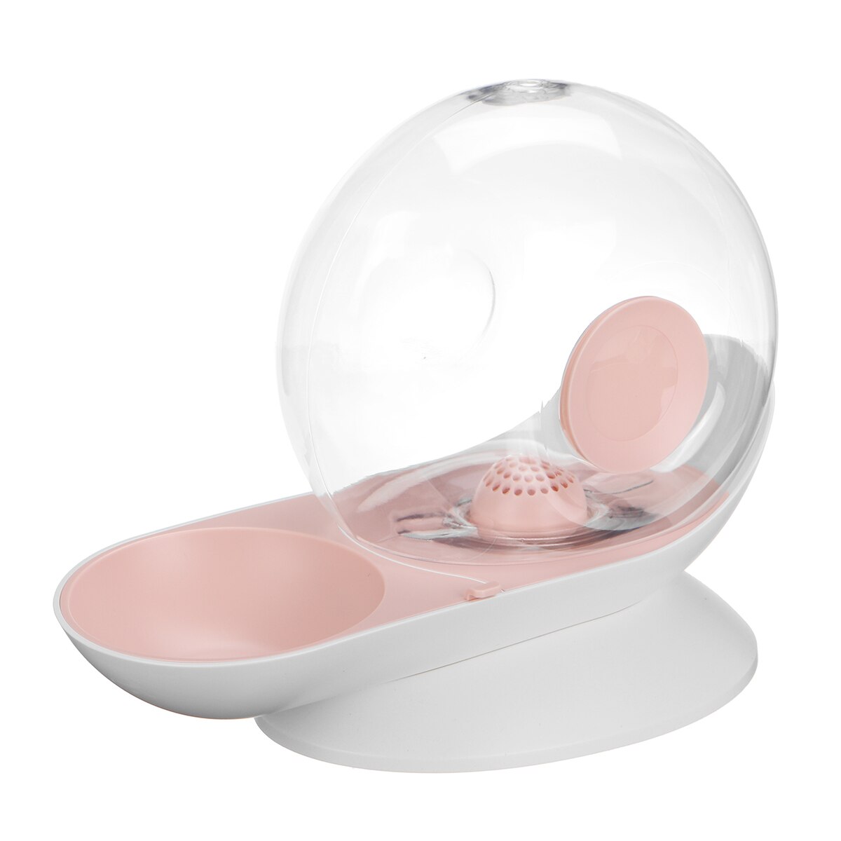2.8L automatique chat distributeur d'eau escargots forme grand bol à boire chat de compagnie gamelle pour chien silencieux bulle chats chiens alimentation bols: Rose