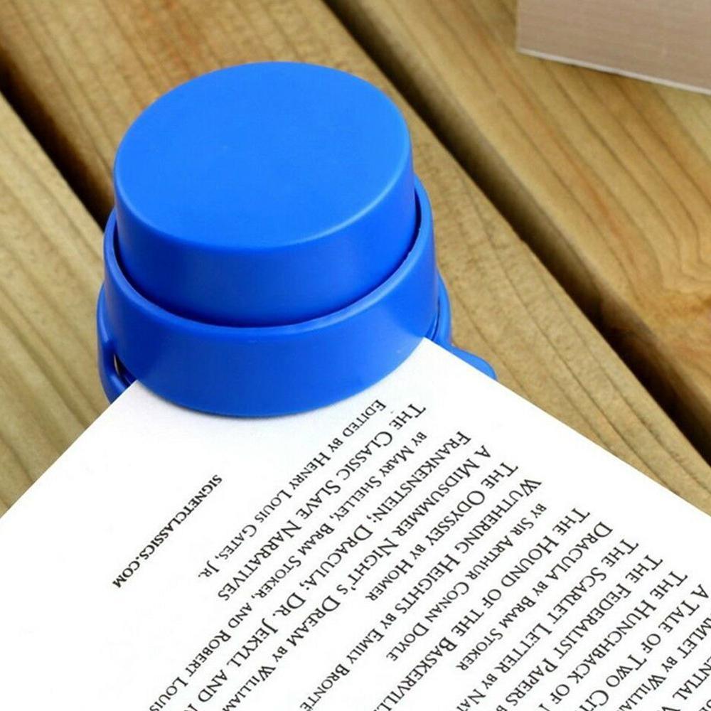 1PC Staple Free Stapler Mini Stapleless Stapler Paper Office Stationery School Paperclip Binder Punching Binding P4A8
