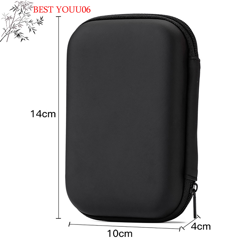 (YOUU06) Custodia per HDD da 2,5 pollici, custodia per disco rigido HDD/SSD, borsa protettiva per HDD, custodia per disco rigido esterno, per cavo USB e caricabatterie