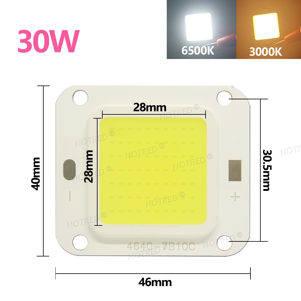 LED COB Chip 10W 20W 30W 50W 70W 100W DC30V 36V Backlight Diode Cold Warm White Street Lamp Matrix For DIY Flood Light Bulbs: Lavender / 40w