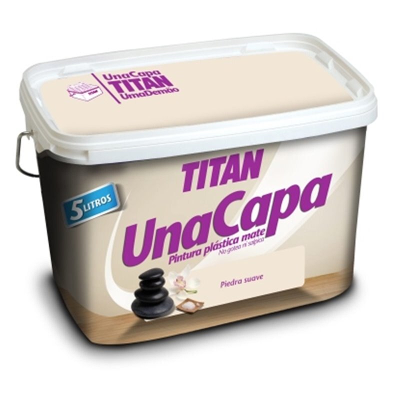 PINTURA PLASTICA MATE TITAN UNA CAPA 5LT ROSA VINTAGE