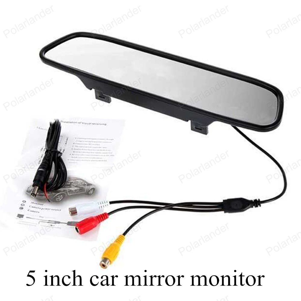 LCD Car Monitor TFT Screen For Rear View Camera DVD Parking digital Compatible Display 5 inch Assistance