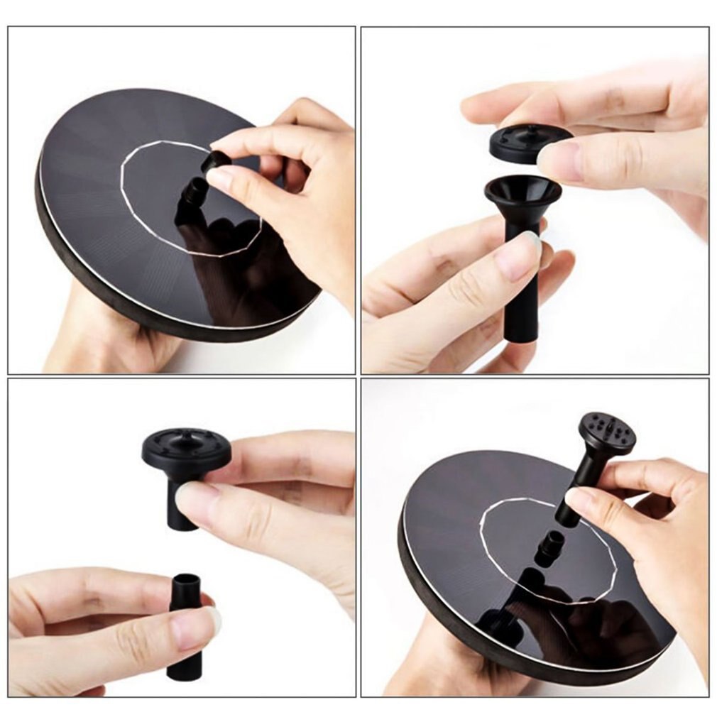 Garden Decoration Water Floating Solar Power Fountain Panel Kit Water Pump For Pool Pond Garden Solar sprinkler