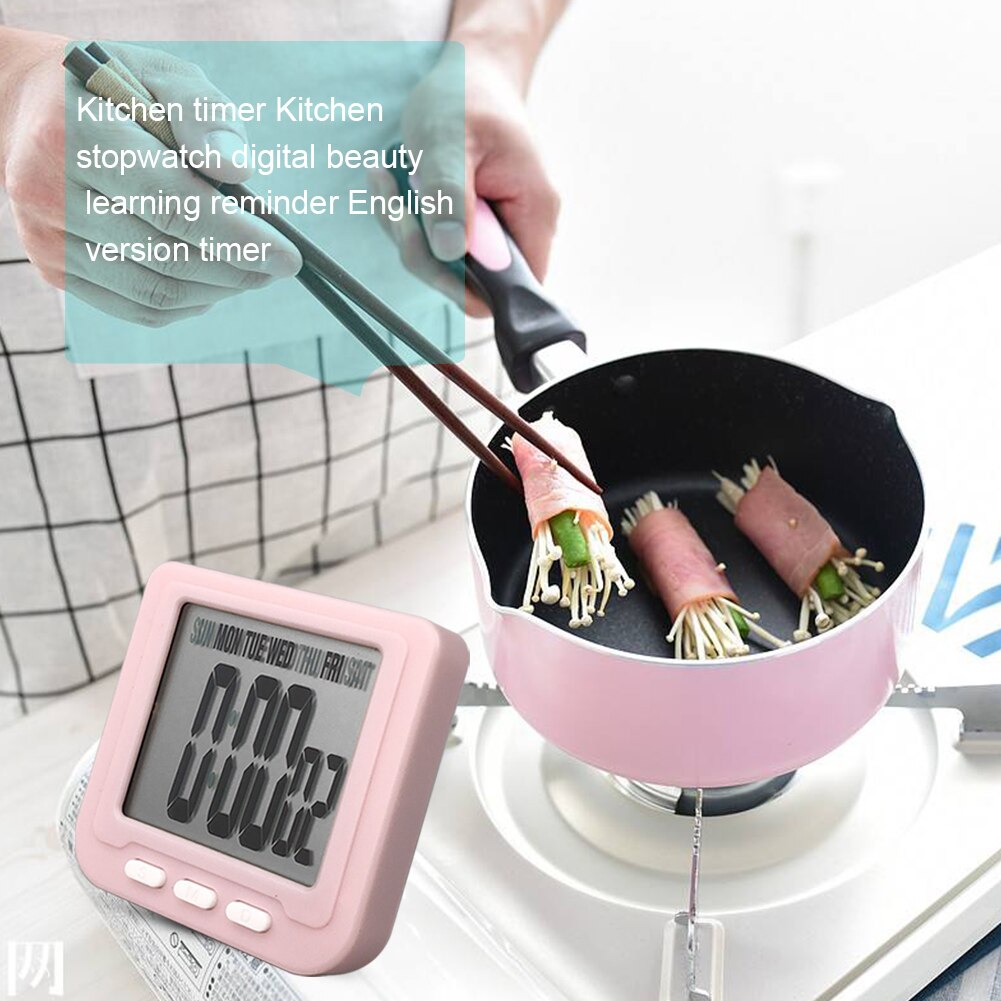 Multifunctional Digital Timer Loud Sound Magnetic Electronic Alarm Clock Kitchen Cooking Baking Sports Games Timer