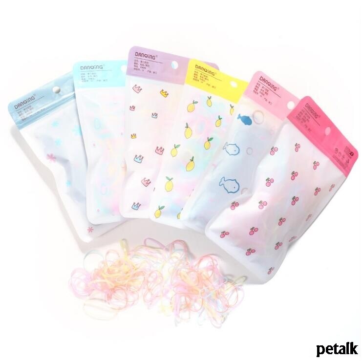 1Bag=220pcs/450pcs Dog Grooming Bands Elastic Dog Rubber Bands for Hair Grooming headwear York Maltese dog