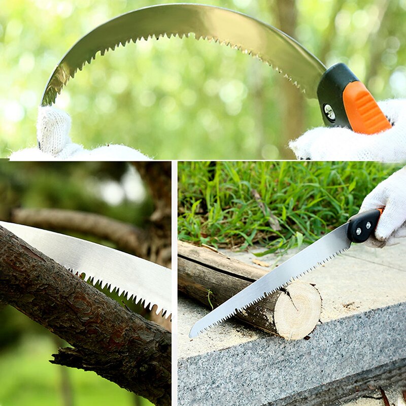 Bærbart hjem manuell frukttre beskjæringe sag trebearbeiding verktøy folding trimmer, hagetrimmer, hjem anti hopper hånd baufil