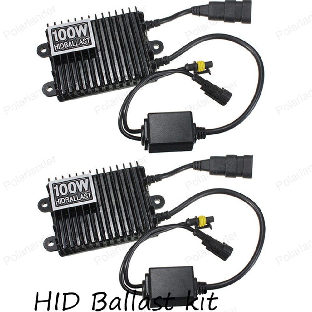 100W Digitale Slanke Hid Ballast Blokken Elektronische Ballast Voor Hid Xenon H3 H4 HB3 9005 HB4 9006 6000K 8000K 12V Xenon Ballast