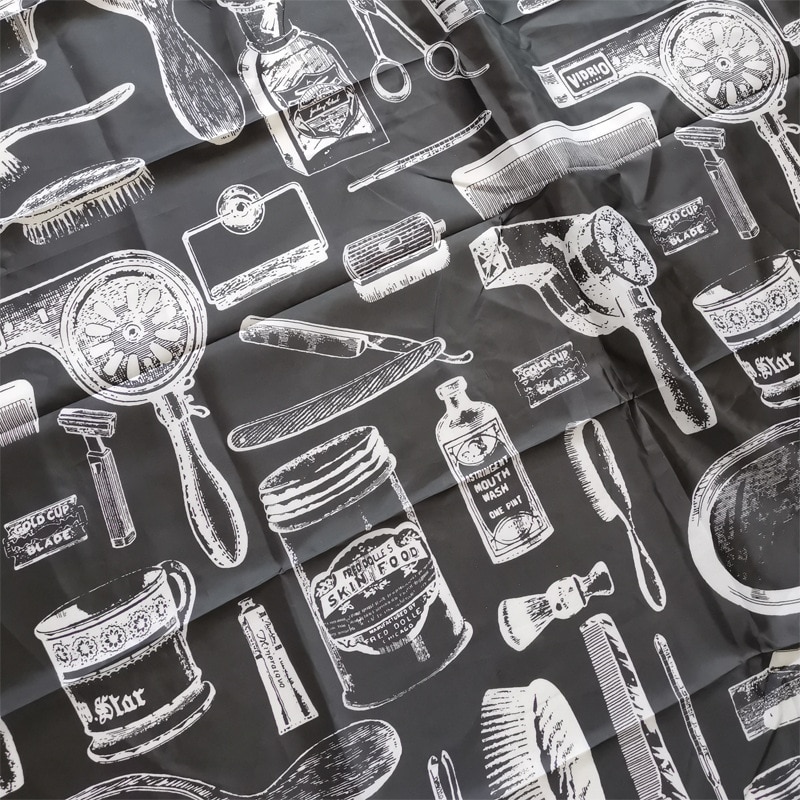 Hair Cutting Cloth Adjustable Button Hairdressing Hair Cape Waterproof Cape Salon Haircut Shoulder Cloth