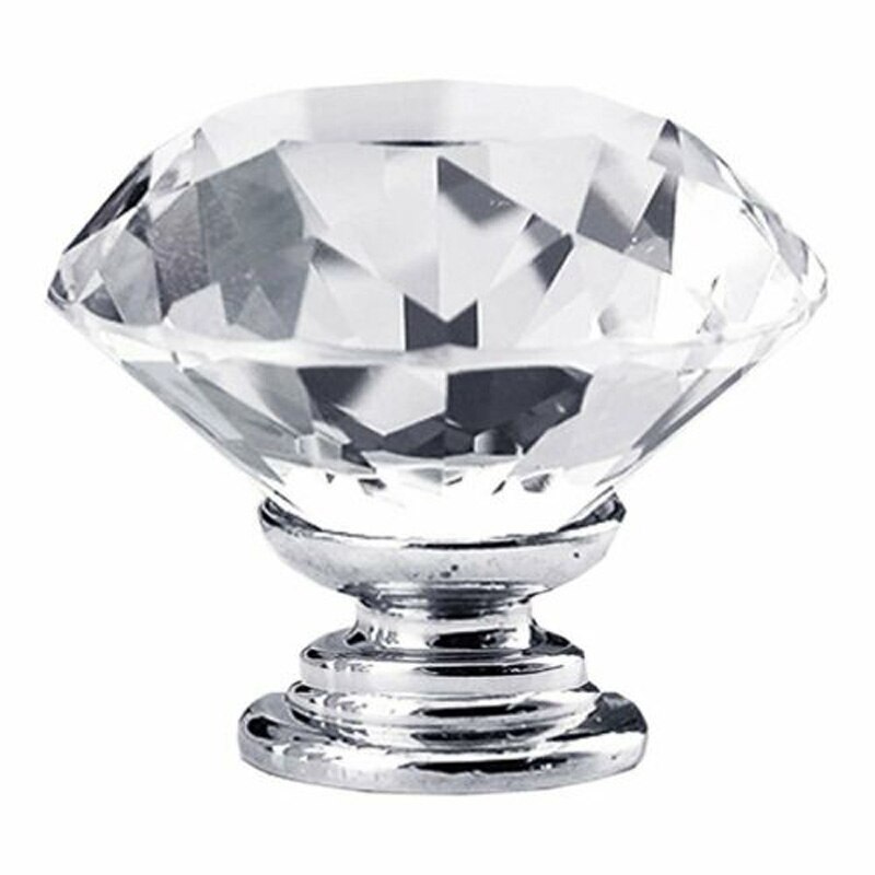 cristal diamant verre tirer poignée porte bouton armoire armoire Durable