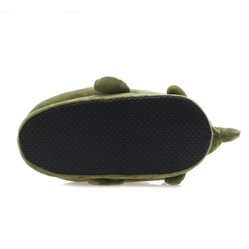 Król LIN Słodki kreskówka krokodyl dla obu płci zimowe kapcie domowe kobiety mężczyźni ciepłe pluszowe buty na piętro w domu antypoślizgowy leniwy bawełniane buty