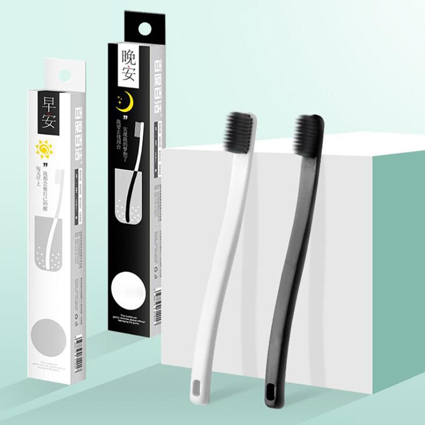 Zachte bamboe houtskool tandenborstel, nylon borstelharen, tandenborstels voor volwassenen, tandenborstels voor het reinigen van tanden, mondverzorgingsinstrumenten