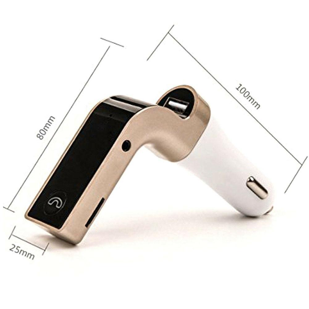 1pc Kit de coche manos libres Bluetooth FM Transmisor de Radio MP3 jugador cargador USB adaptador de cargador de teléfono para el coche Kit de accesorios de coche
