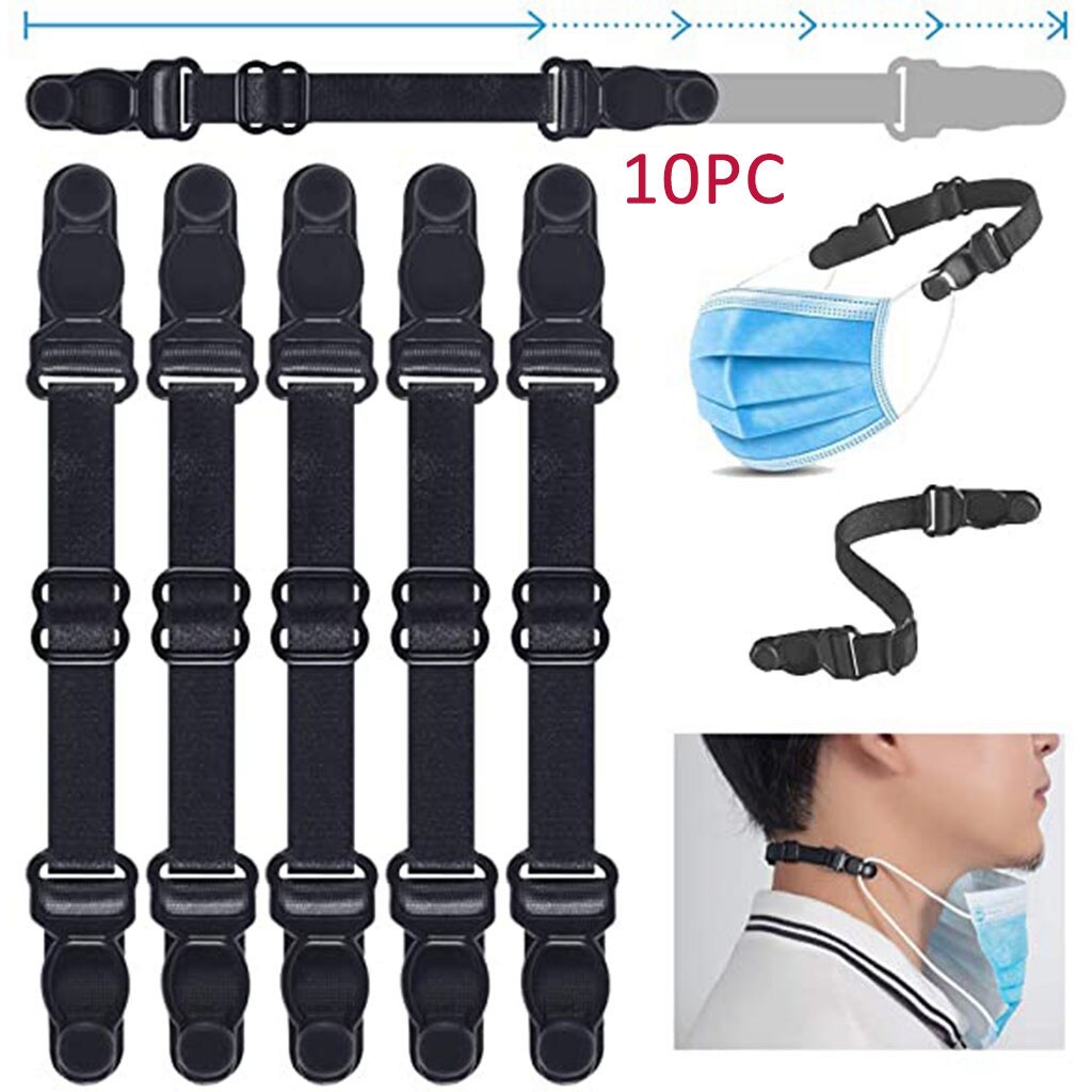 10PC Third Gear Adjustable Anti-slip Mask Ear Grips Extension Hook Face Masks Buckle Extend Belt Ear Hooks For Mask Diy Tools