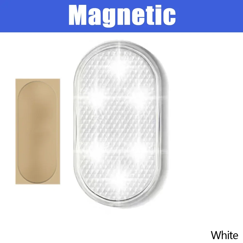 Luci a portato senza fili magnetiche per interni auto Luci a portato per interni per auto Lampada per atmosfera con accento al neon automobilistico ricaricabile tramite USB: Blu profondo