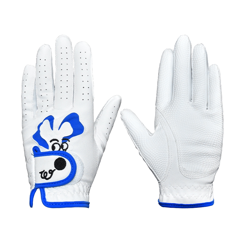 Singelila Kids Girls/Boys Golf Gloves Cool Leather Hands Training Summer Flower Color Breathable Non-slip Gloves 1 Pair: Yellow / S