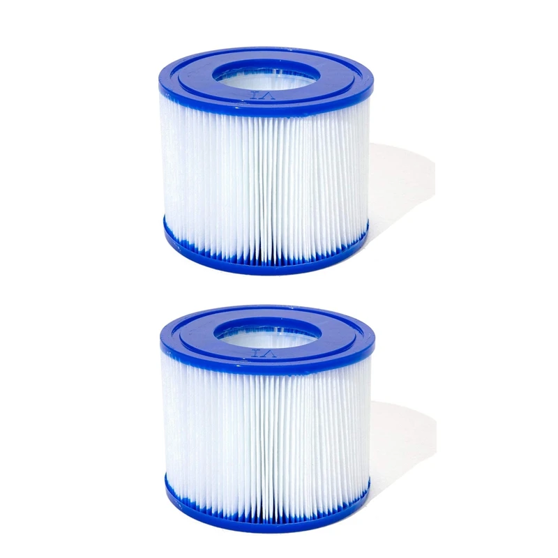 1/2/4 Stück Ersatz-Schwimmbadfilter für Bestway Flowclear Größe VI SI Filterkartusche Lay-Z-Spa – Miami Vegas Palm Spring: WHITE