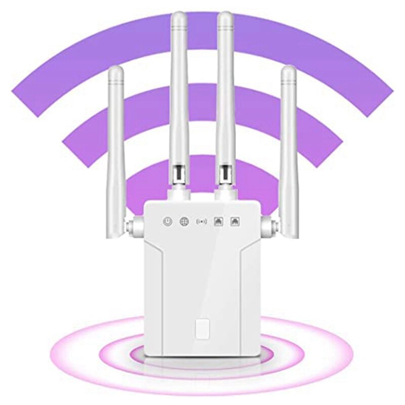 Wireless Extender WIFI Signal Amplifier 1200Mbps 5GHz 2.4GHz Dual-Band Extender Wireless AP Repeater,EU Plug