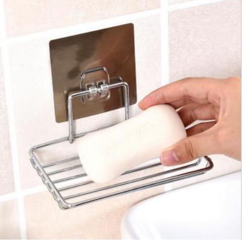 Porte-savon mural sans Perforation | double couche, ventouse de savon, porte-savon, porte-savon de toilettes LM01211354: Single layer