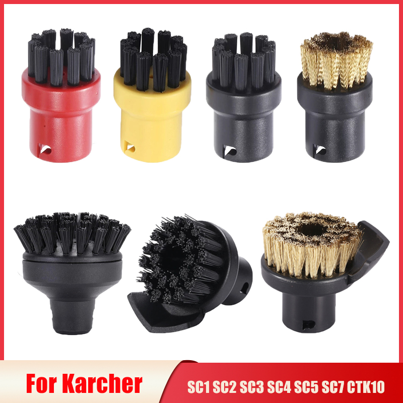 Borstels Voor Karcher SC1 SC2 SC3 SC4 SC5 SC7 CTK10 Handheld Stoomreiniger Nylon Borstel Sprinkler Nozzle Hoofd Onderdelen