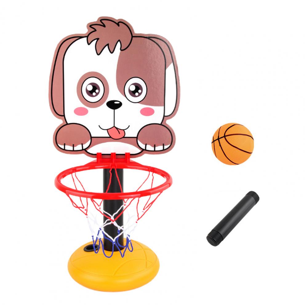 1 Set  Basketball Hoop Adjustable Height Stable Base Plastic Mini Outdoor Indoor Portable Basketball Stand Toy Set for Home   