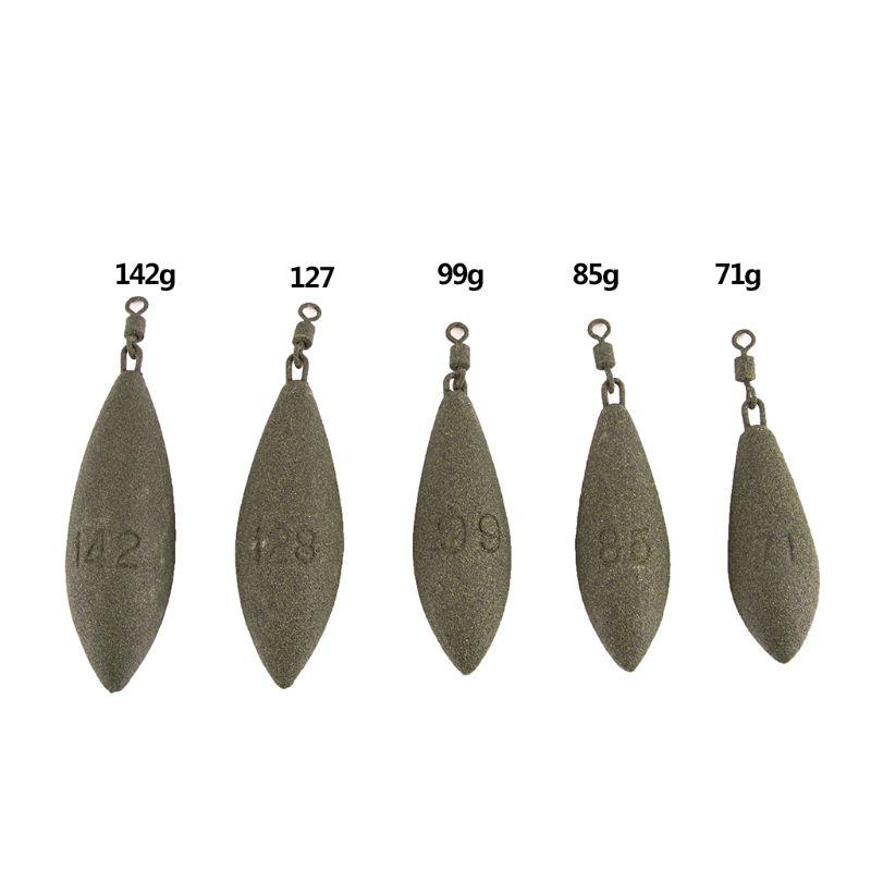 Ethis Weightlead Fishing Sinkers 5g-40g - Oval Shape Tackle Weights 5/10pcs