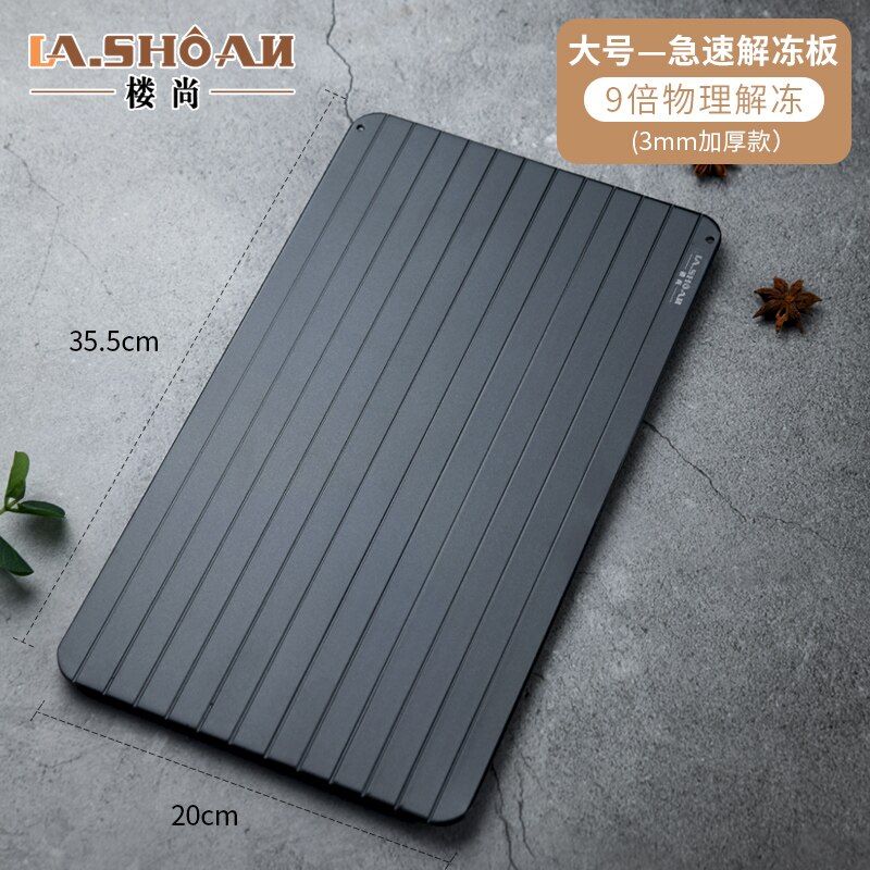 Forzen Fish Food Meat Defrosting Tray Fast Chicken Breast Serving Tray Fruit Utensilios De Cocina Thawing Plate Gadget EA6JDB: Large