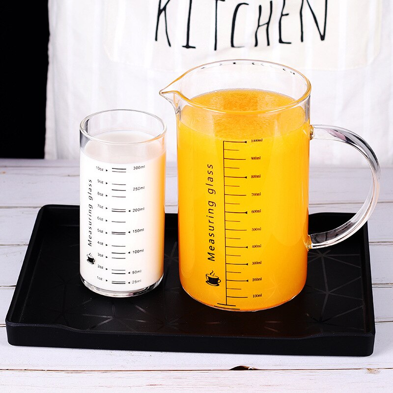 Meten Glas Food Grade Borosilicate Verdikte Glas Cup Huishouden Keuken Multifunctionele Schaal Cup Melk Werper Drankjes Jug
