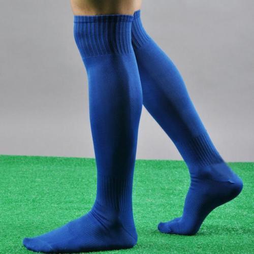 Hirigin-calcetines largos para hombre, medias altas hasta la rodilla, ideales para fútbol, béisbol, Hockey, blanco, amarillo Y azul